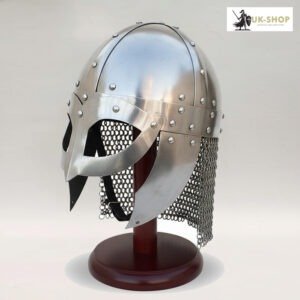 Battle Ready Viking Helmet With Butted Chainmail Aventail