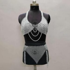 Chainmail Top with Skirt Set