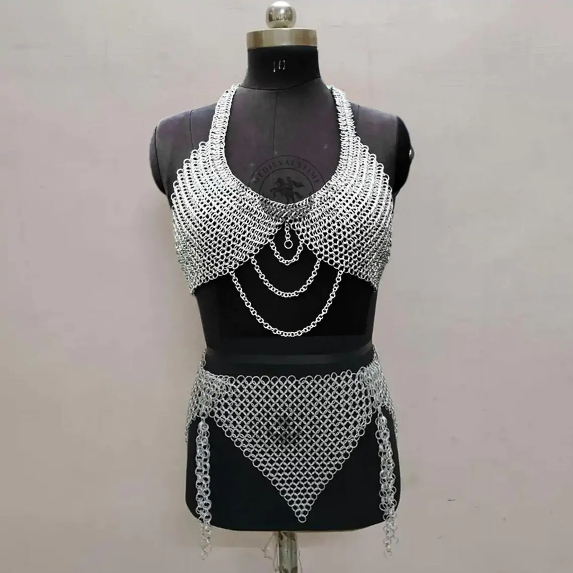 Chainmail Top with Skirt Fancy Set (2) Chainmail Top with Skirt Set