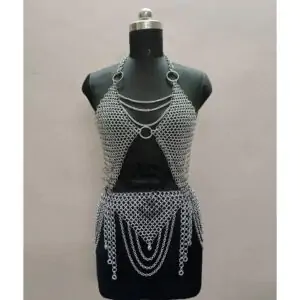 Chainmail Top with Skirt Set