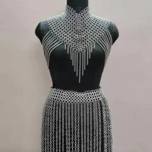 Chainmail Top With Skirt Set
