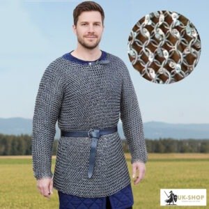 Aluminium Chainmail Hauberk 9MM Round Riveted Every Ring