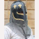 Viking Spectacle Helmet With Chainmail Aventail