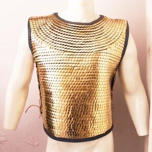 Lorica Squamata, Roman scale armour - Brass Scale 15x25MM