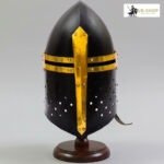 Sugarloaf Helmet Black 1.2MM Steel with Leather Liner 1 Sugarloaf helmet black mild steel1