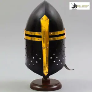 Sugarloaf Helmet Black 1.2MM Steel with Leather Liner