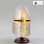 Sugarloaf Helmet 1.2MM Steel With Leather Liner 1 Sugarloaf helmet mild steel1