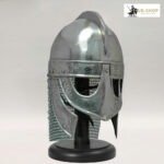 Viking Helmet 1.2MM Steel with Chainmail Aventail 1 Viking Helmet with Chainmail Aventail