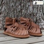 brown roman sandal