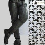 Chainmail Chausses 9mm Round Ring Riveted With Solid Rings Mild Steel