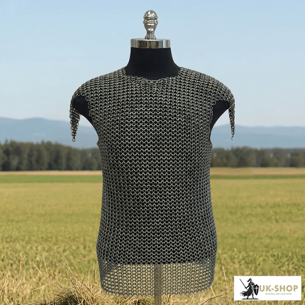 chainmail-shirt-ukshop (8) chainmail shirt ukshop 8 Butted Chainmail Shirt 10MM Round Rings Medieval Event