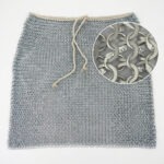 Aluminum Chainmail Skirt 9mm Round Ring Riveted Washer 1 chainmail skirt Round Ring Riveted