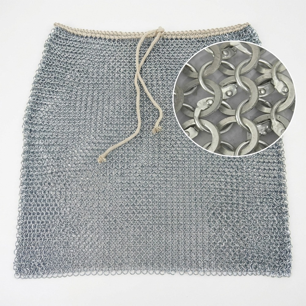 chainmail skirt Round Ring Riveted Aluminum Chainmail Skirt 9mm Round Ring