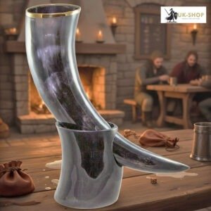 Viking drinking Horn with Stand 12 inches