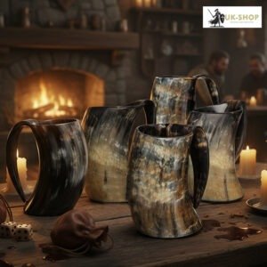 Viking Drinking Horn Mug Set
