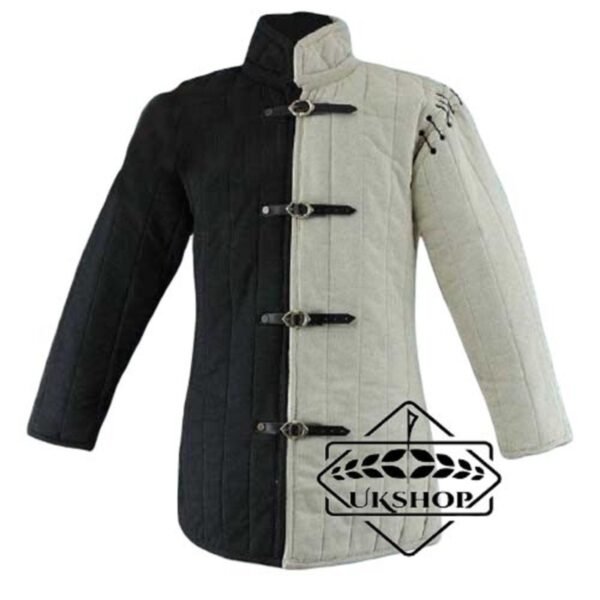 Fighting Black white Gambeson, Gambeson Costume, Thanks giving gift