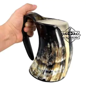 Viking Drinking Horn Mug, Tankard Scratch mug, Authentic Viking Drinking Horn mug, Thanksgiving gift