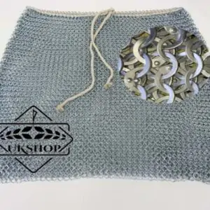 Chainmail Skirt, 9mm Flat Riveted with Solid rings Chainmail skirt, Thanksgiving gift