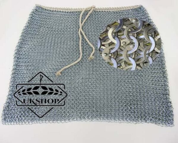 Chainmail Skirt, 9mm Flat Riveted with Solid rings Chainmail skirt, Thanksgiving gift