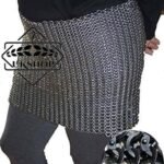 Chainmail Skirt, 9 MM Flat Riveted With Solid Rings Mild Steel Skirt