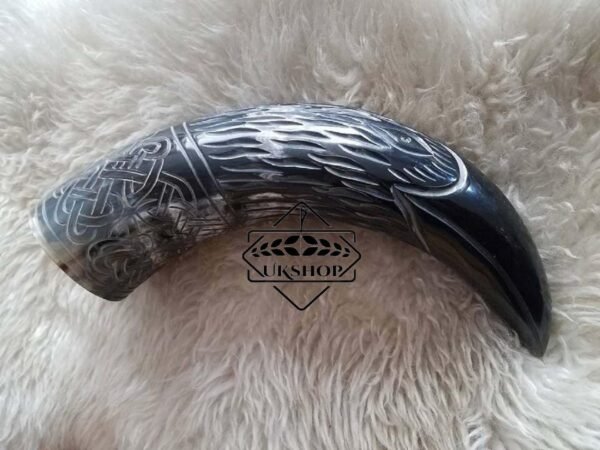 il fullxfull.2106617801 6u02 1 Raven Viking Drinking Horn mug, Viking Drinking Mug, Thanks giving gift