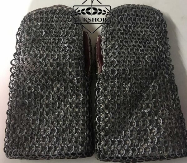 il fullxfull.2198109757 46k3 1 Chainmail Gloves, Chainmail Mittens with Leather Grips, Thanks giving gift