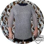 Aluminum Chainmail shirt, 9 MM Round Riveted Chainmail Shirt, Half Sleeves Chainmail Shirt, Thanksgiving gift