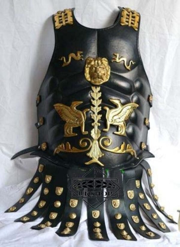 il fullxfull.2295102815 22kd 1 scaled Body Armor Chest Breast Plate Leather Muscle Armor Medieval Armour Costume SCA