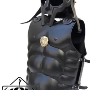 Maximus Gladiator Helmet Medieval Roman Armor Spartan Costume with Muscle Jacket SCA Larp, Thanks giving gift
