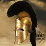 Spartan Helmet with Black Plume, 300 movie Helmets