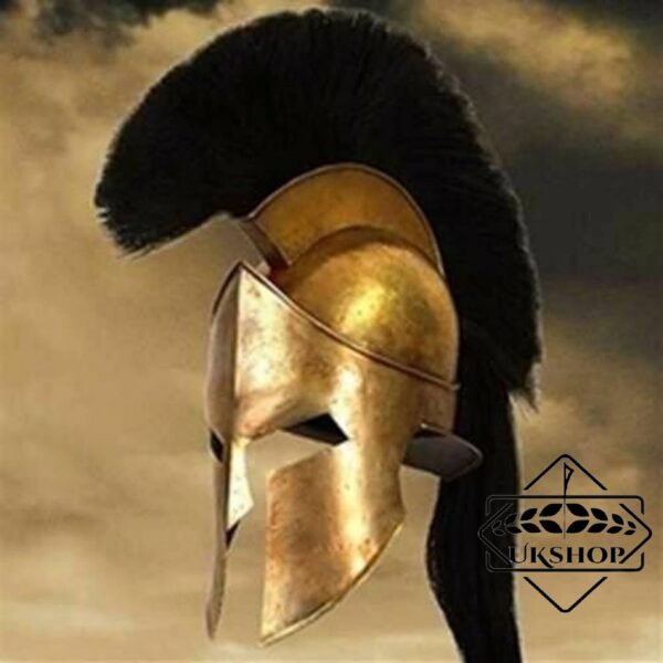 il fullxfull.2414144467 jby8 1 Spartan Helmet with Black Plume, 300 movie Helmets