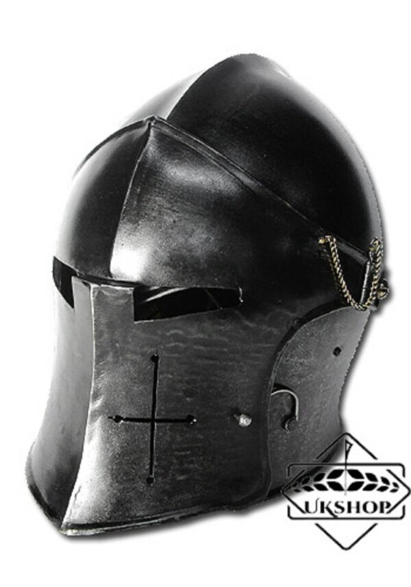 il fullxfull.2612005623 mthy scaled Medieval Barbute Helmet | Knight Templar Crusader Armour Helmet |Roman Spartan Black Knight barbute helmet, Thanks giving gift