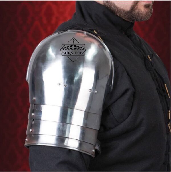 il fullxfull.2865933827 jvk3 1 Simple XIV Century Medieval Pauldrons arm Steel