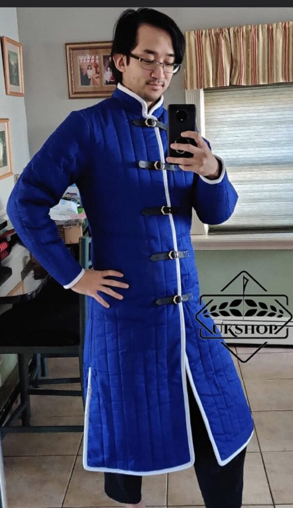 il fullxfull.2983966008 zmt0 1 scaled The Centuries Royal Blue Gambeson, Italian Padded Armor Gambeson, Thanks giving gift