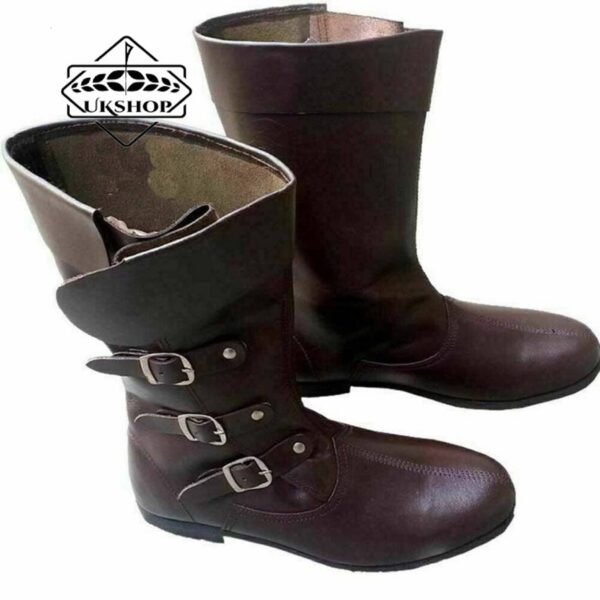 Medieval Leather Boots, Loafer Boot, Pirate Costume Boots, Thanks giving gift