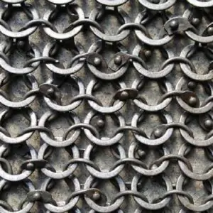 Chainmail Sheet, 9mm Round Ring Alt Solid Ring Riveted sheet, Easter