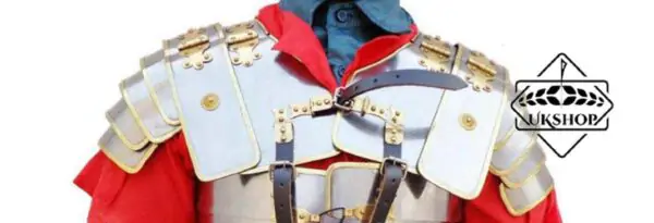il fullxfull.3101194809 cj8g 1 Roman Lorica Segmentata, Shoulders only with Brass Trim | Roman Soldier Military | Thanks giving gift