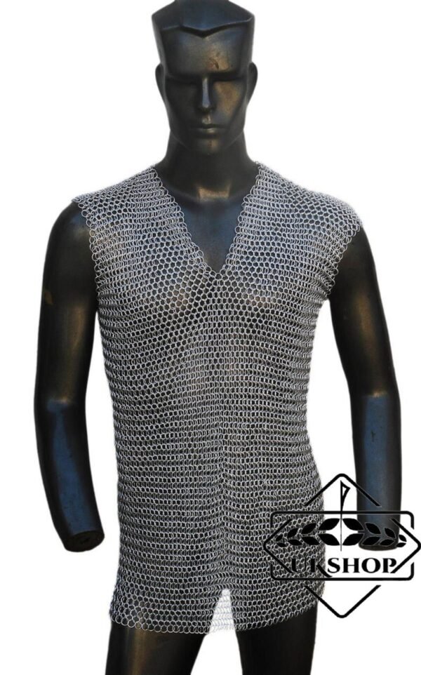 il fullxfull.3133138097 sdg4 scaled Aluminum butted Chainmail Sleeveless Shirt, Thanks giving gift