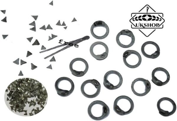 Flat Rings with Wedge Rivets -7 MM- 8 MM-9 mm - Riveted Chainmail Rings, LARP, Reenactment , wedge carbon steel rings , Thanks giving gift