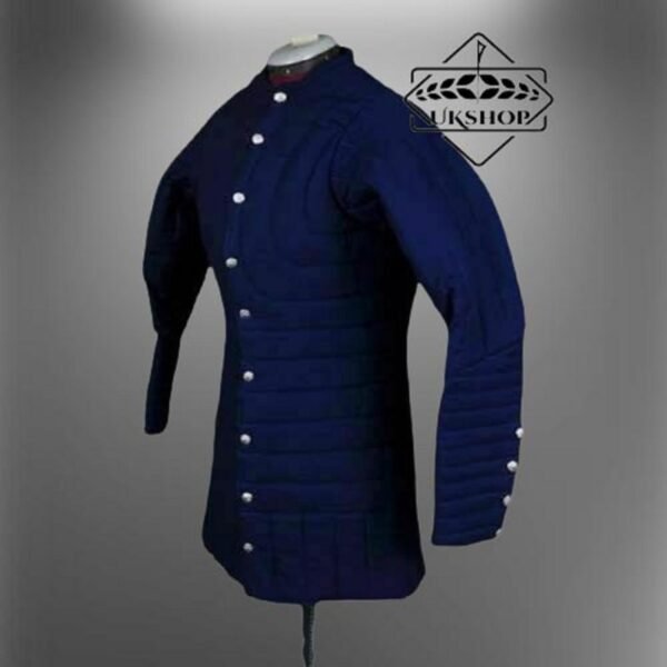 Medieval Blue Gambeson, Thick Padded Medieval Gambeson, Thanks giving gift