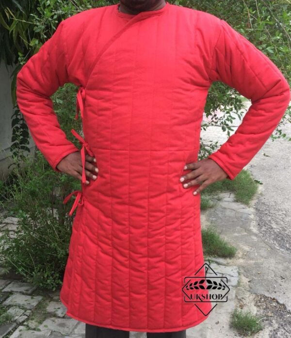 Eastern Red Padded Gambeson Armor, Thanks giving gift