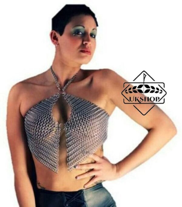 Aluminum butted Chainmail Sexy Top, Sexy Chainmail Bra, Thanks giving gift