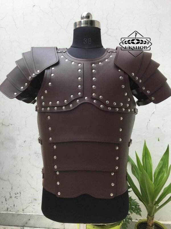 il fullxfull.3256323162 musw scaled Greek Leather Armour Breastplate with removeble spaulders, Thanks giving gift