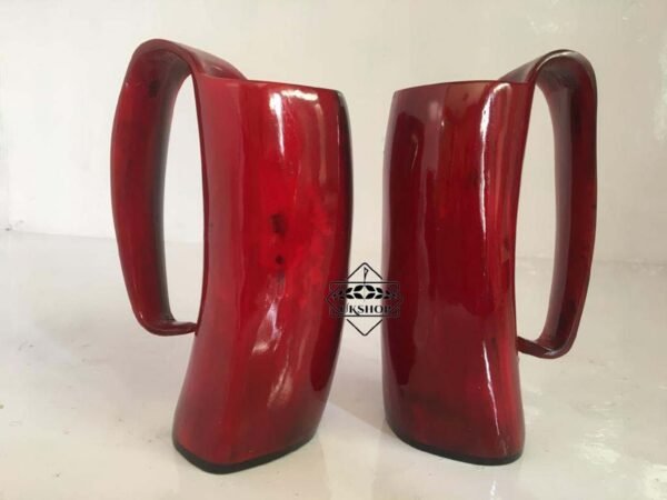 Ox Horn Polished Mug, Viking Drinking Mug, Natural mug, Thanks giving gift