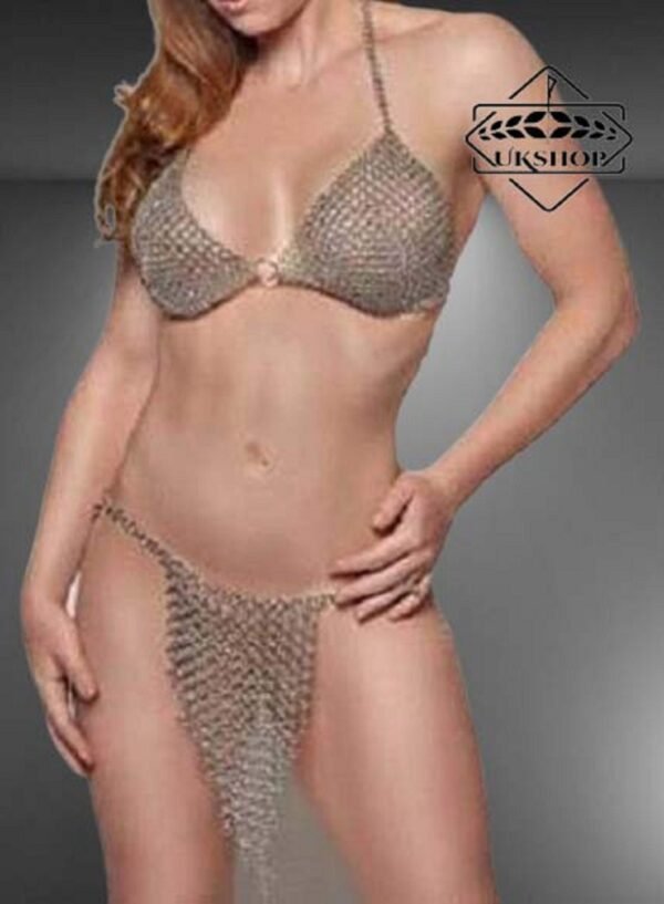 il fullxfull.3276613872 cpue 1 scaled Chainmail Sexy Bra, Chainmail Bikini Top, Handmade gift