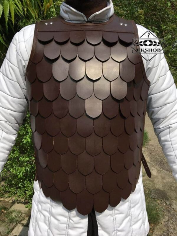 il fullxfull.3289109106 88ry scaled Scale Armor with Leather | Medieval Leather armor | Leather Scale Armor Set for battle, Leather scale armor, Thanks giving gift