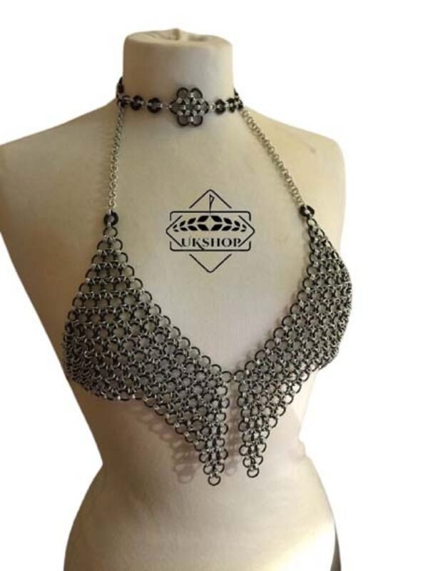 il fullxfull.3293093258 8awc 1 scaled Sexy Chainmail Bra, Chainmail Party top, Thanks giving gift