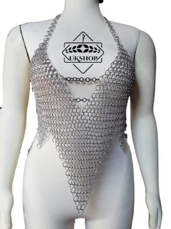 il fullxfull.3296131531 3gv7 scaled Sexy Chainmail Bra Top, Aluminum Chain mail Halter, Thanks giving gift