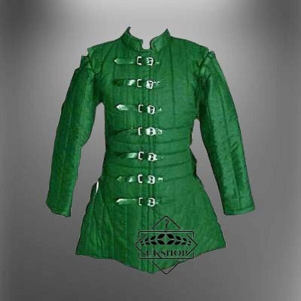 Aketon Green Female Gambeson, Female Armor Clothes, Thanks giving gift