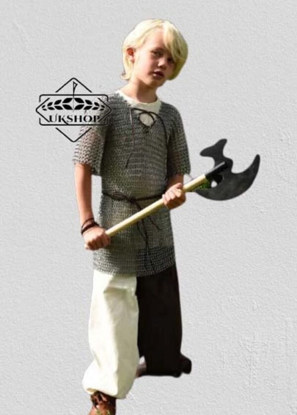 Butted Aluminum Chainmail Hauberk, 10-15 yrs children